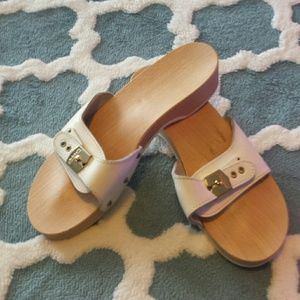 Wooden Slip-on Clogs
